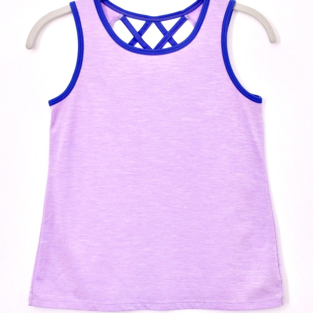 C9 By Champion Sleeveless Athletic Workout Lattice Tank Top - Large